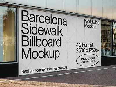 Barcelona Billboard Mockup worldwide mockup
