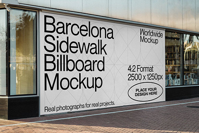 Barcelona Billboard Mockup worldwide mockup