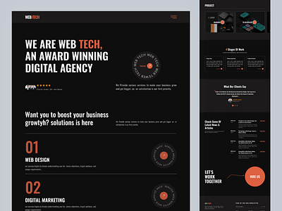 Agency Landing page website agency landing page bold bold design drack drack landing page drack mode habib landing page landing page design ui uiux website website design