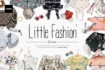 Little Fashion 2 Mockup Bundle toddler
