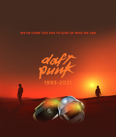 Daft Punk - Goodbye daft punk daft punk breakup design graphic design illustration music poster tribute vector