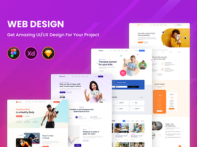 UI/UX Website Design design landing page ui ui design ui ux design website design