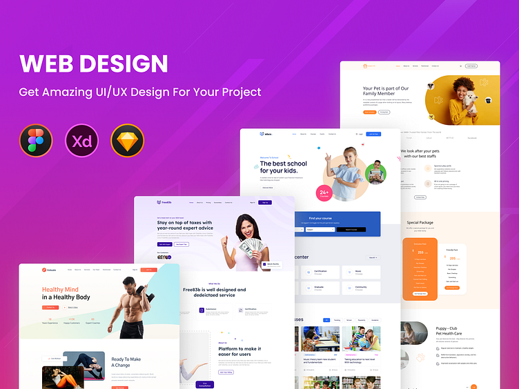 UI/UX Website Design by Sher Mohammed on Dribbble