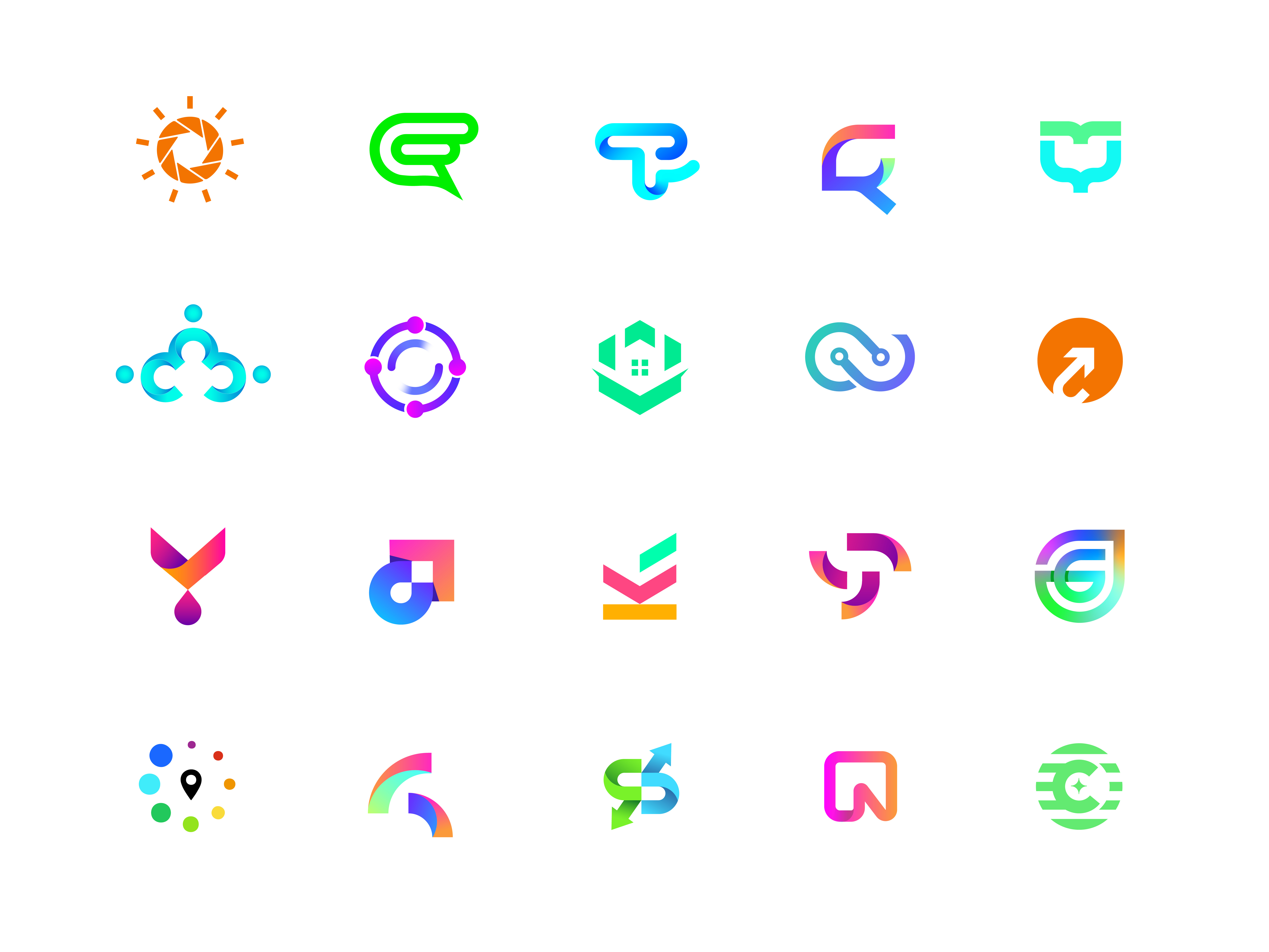 logo design collection - logo trends 2026 - branding - icons