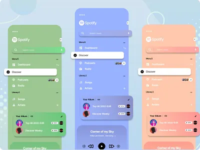 Spotify Mobile App Design header design hero section design home page design interface landing page landing page design minimal design ui uiux ux ux ui design web web design web expert web interface web ui website website design