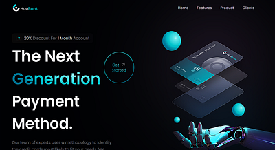 Payment Website HOOBANK front end design nextjs react j