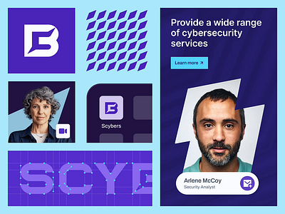 Scybers - Brand Collateral app berlin branding cybersecurity design graphic design icon illustration logo pattern saas social media sydney ui ux visual identitiy