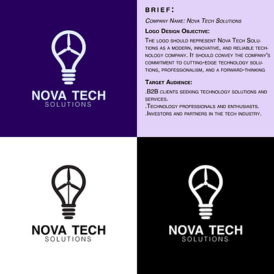 Nova Tech icon Logo Design icon design logo design