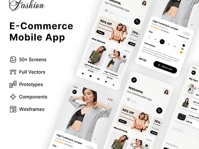 E-commerce fashion online shop creative app design app app design branding design e commerce app design ui ui ux design ux