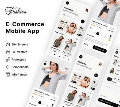 E-commerce fashion online shop creative app design app app design branding design e commerce app design ui ui ux design ux