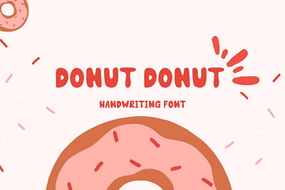 Donut Donut Cute Font>>https://creativemarket.com/Ruddean craft font design display font font font design graphic design handwriting sans serif font simple font typography