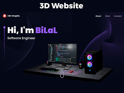 PROFILE 3D Website Design 3d design next js nextjs reactjs website