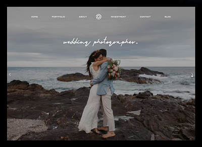Wedding photographer blog design minimal minimalist photo photographer portfolio ui ui design web wedding
