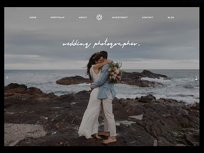 Wedding photographer blog design minimal minimalist photo photographer portfolio ui ui design web wedding