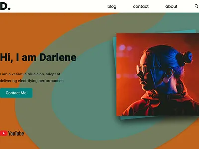 Unleashing Sonic Journey of a Musician's website landing page photoshop ui website website agency website for music label website for musician