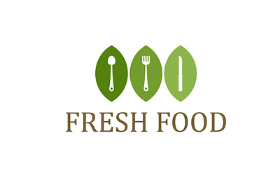 Green restaurant branding logo