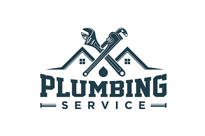 Plumbing service logo design branding design logo