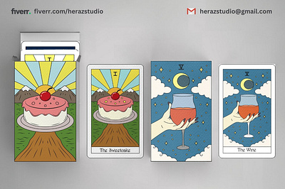 Tarot Card Food character