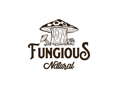 Fungi Vintage Illustration Logo Design design fungi graphic design illustration line logo simple vintage vintege logo