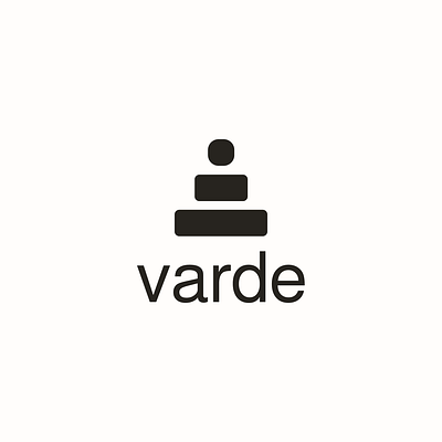 Varde logo brand branding design explore guide landmark logo minimalism minimalist mountain norse path simple stack stone typography varde