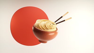 Ramen 2023 3d blender branding graphic design illustration ramen