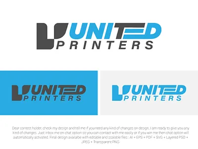 UNITED PRINTERS LOGO/ I participated in a contest with this logo brand identity design branding creative logo graphic design identity jeroen van eerden logo medic modern logo monogram printers logo science string string dna united printers united printers logo up logo word write