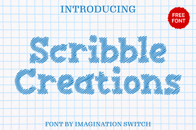 Scribble Creations - Free Font branding color font colorful font creative font design graphic design illustration svg vector