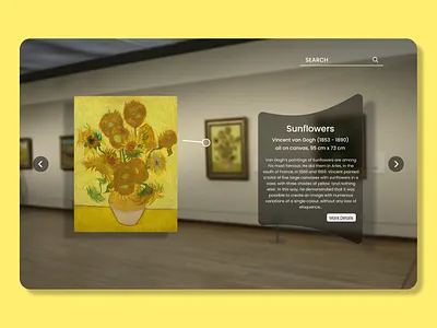 Virtual Reality(Museum Tour) : DailyUi-073 daily ui dailyui day73 virtual reality