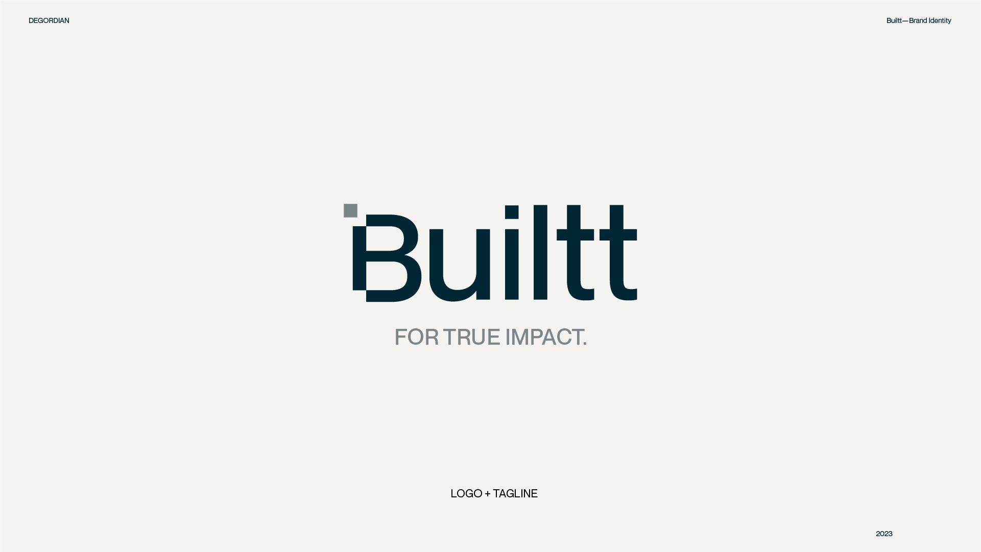 Builtt animation branding graphic design logo motion graphics pixel visual identity