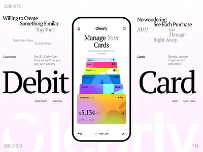 Bank app- Build 2.0 bank card design figma finance practice ui