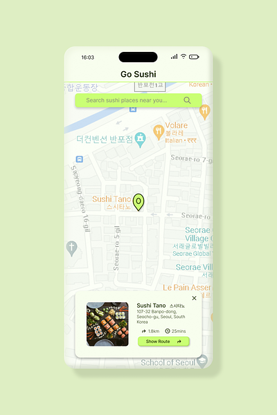 Map view UI design clean ui figma map map view ui minimal ui mobile app restaurant app ui ux design