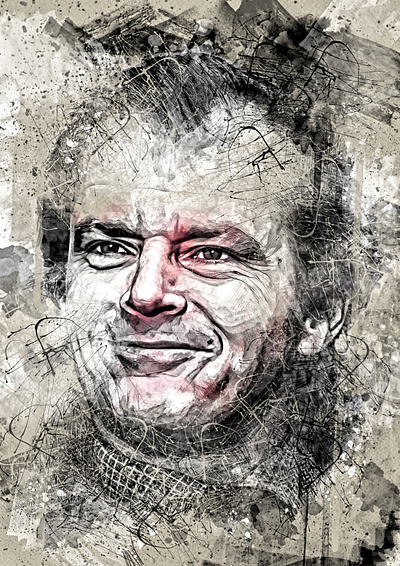 Jack Nicholson Portrait adobe adobe creative suite art artist creative design drawing illus illustration illustrations illustrazione ink painting pencil photoshop portrait wacom watercolor