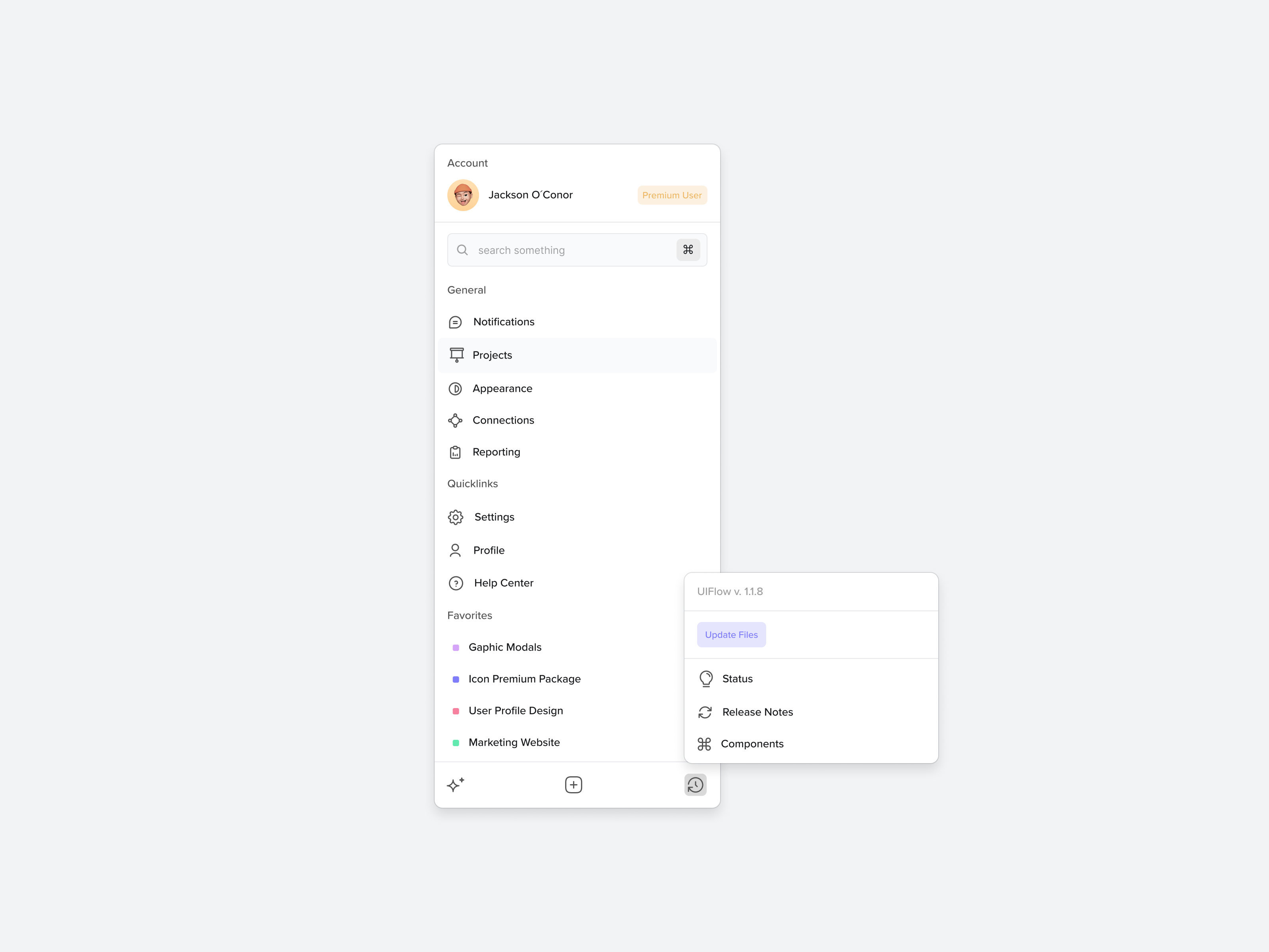Example of Premium Navigation Styles