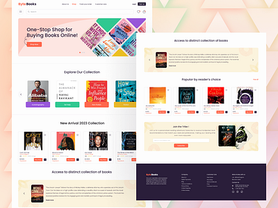 ByteBooks website design andriod design designer designprocess designstrategy designthinking ecommerence freelanceuiuxdesign humancentereddesign ios online bookstore ui uiux uiuxdesign uiuxdesignpractice usabledesign userinterface ux website design