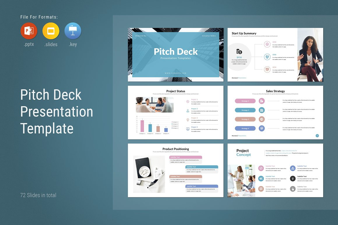 Pitch Deck Presentation Template by Creative Slides on Dribbble