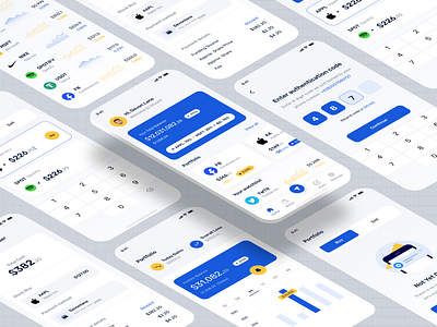 Stock Market App UI Design case study app finance design finance app finance ui saas crypto stock app stock apps ui stock marketing ui ux