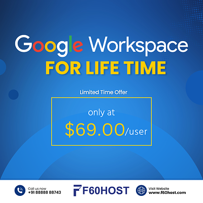 Best Deals on Google Workspace for Lifetime for Only $69 f60host llp offers