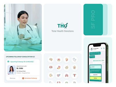 Total Health Solution Mobile App android app development branding consultation delivery design flutter graphic design health care ios medicine online doctor program ui uiux ux wellness wordpress