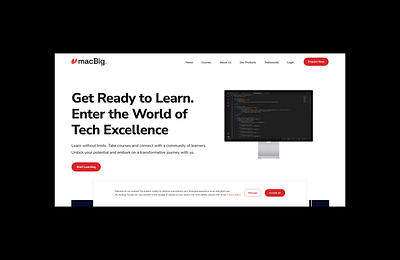 macBig Learn Web Ui branding graphic design ui web