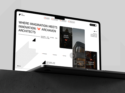 Arc Haven - Architectural Company Website appartment arch website architectural agency architecture website clean contemporary architecture exterior design house design interior design studio landing page modern house product property saas startup technological website ui ux urban web webdesign