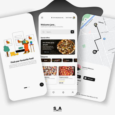 Food app design app appdesign awesome beautifull design food app design ghraphicdesigning layout modern screens ui ux