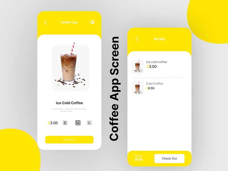 Coffee App Screen Design by Saira on Dribbble