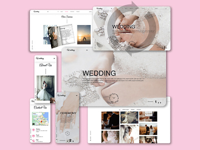 Animated & Responsive Wedding Agency Website bootstrap code cssanimations csseffects design graphic design htmlcss javascript ui ux webdesign wedding agency website