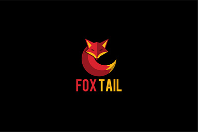 fox tail logo design logo vector