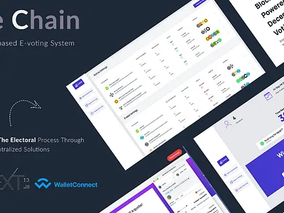 Vote Chain - Multi-Vendors Blockchain Voting Web App blockchain theme ui ux