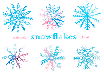 snowflakes clipart snow