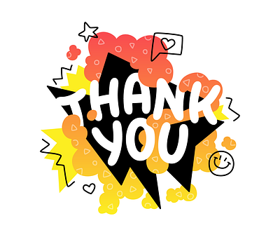Thank you design graphic design greeting love illustration lettering typography vector