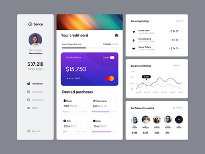 Finance app | Web Components animation components designer designs finanaceapp graphic design logo motion graphics ui ux web