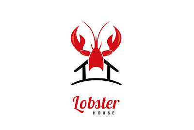 Lobster house logo branding design logo