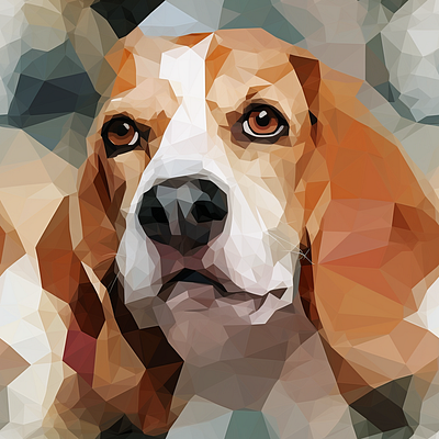 Beagle 10 months Old 1 graphic design